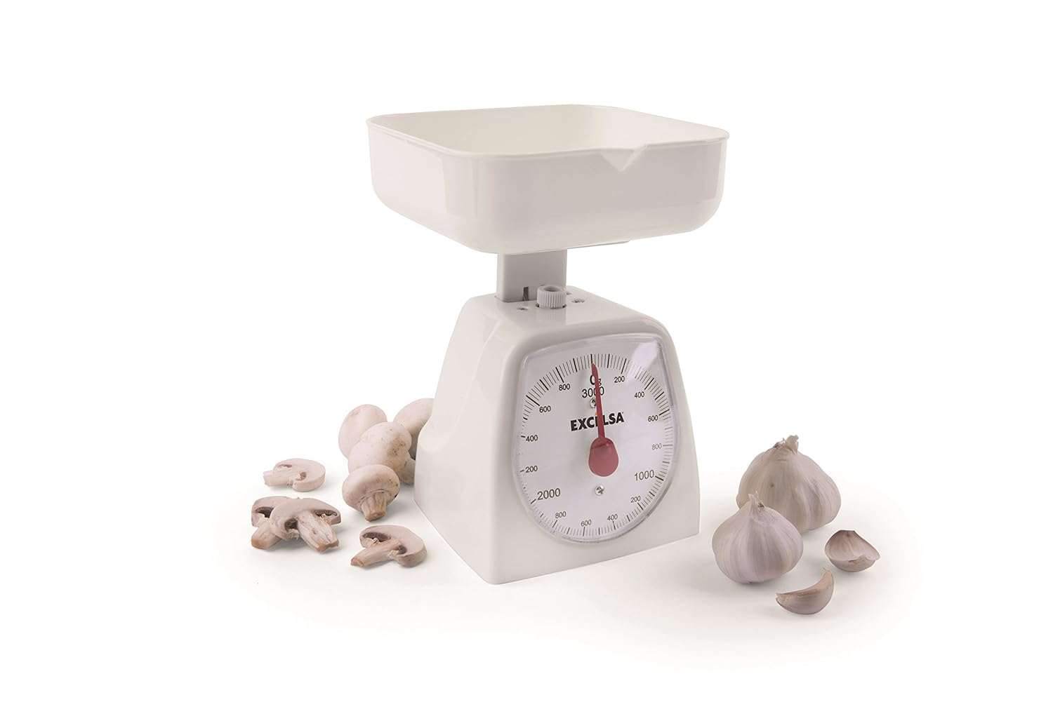 Excelsa Colors Bianco Mechanical Kitchen Scales 3 Kg ABS 15 X 14 X 18 Cm image number 1