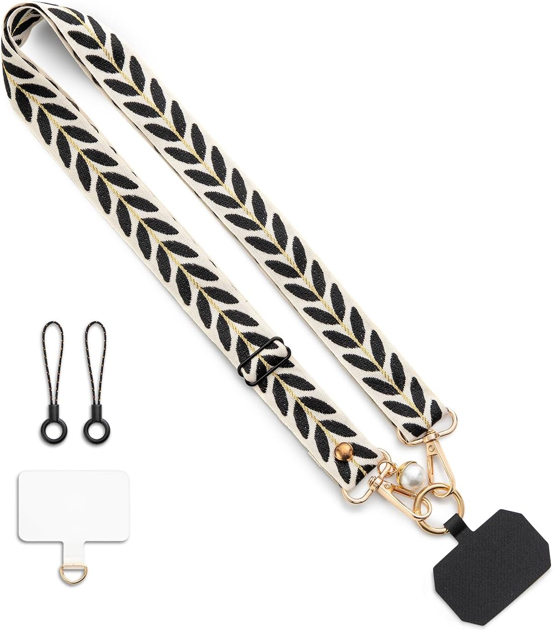 CHUQING Universal Phone Lanyard Phone Strap Adjustable Nylon Neck Lanyard Pale Olive Green