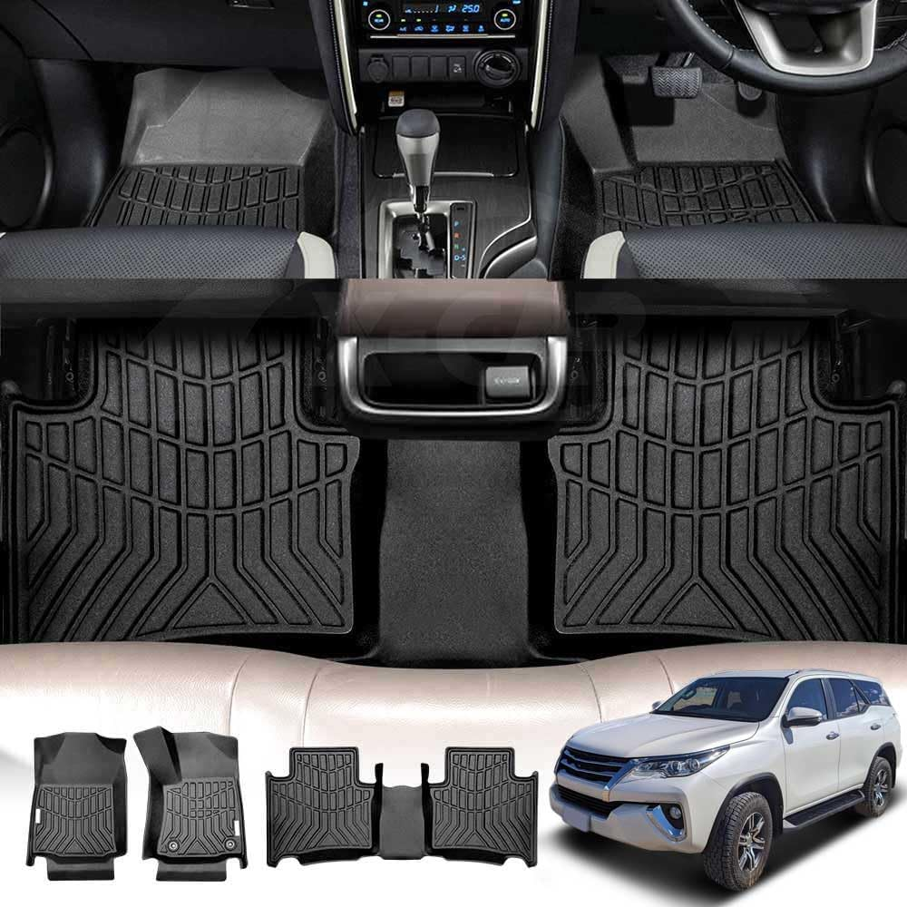 X-CAR 3D Floor Mats for Toyota Fortuner 2015-2025 Heavy Duty TPE Car Mats Carpet Liners Accessories