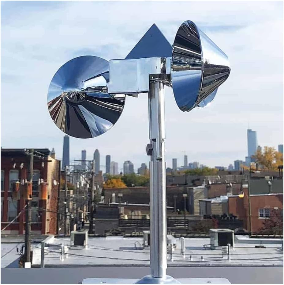 Bird-X Bird Deflector, Launches Multi-Sensory Attacks to Scare Birds Away, Ideal for Commercial and Residential Spaces, Easy to Install, 10" X 7" X 10"