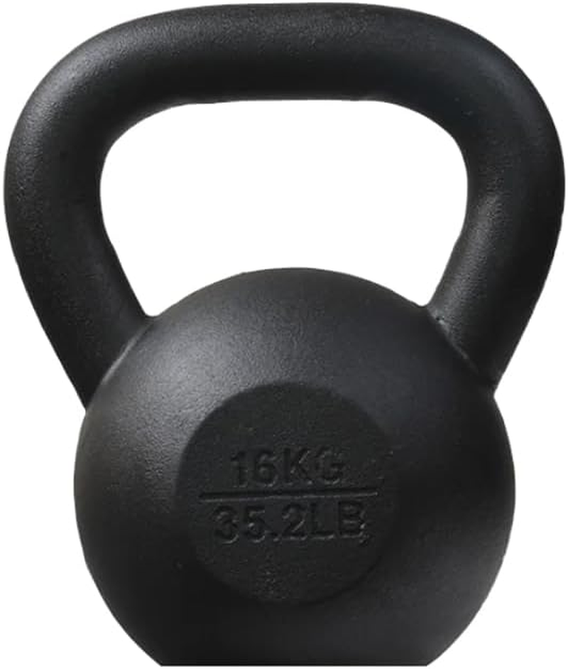 Powder Coated Cast Iron Kettlebells,Classic Kettlebell Weights, Black Kettle Bell 4Kg-48Kg,For Home Gym,Fitness,Workouts, Exercise,Weight Training