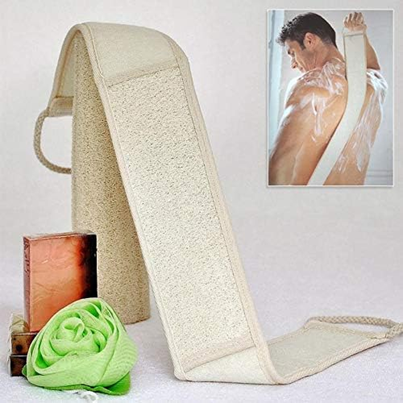 New Natural Soft Exfoliating Back Strap Bath Towel Shower Scrubber Sponge image number 4