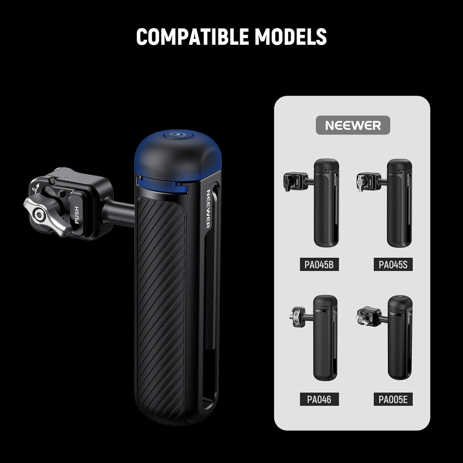 NEEWER Cold Shoe Cover for PA045E Bluetooth Shutter Side Handle Grip (2 Pack), ABS + PC Cold Shoe Protector with CR2032 Replacement Coin Battery and Phillips Screwdriver, RT005E image number 5