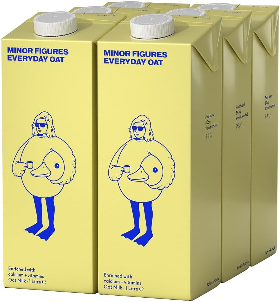 Minor Figures Everyday Oat &ndash; Oat Milk Fortified with Vitamins & Minerals &ndash; No Added Sugar &ndash; Made in Australia &ndash; Plant-Based &ndash; Vegan &ndash; Long Life(6X1L) image number 1