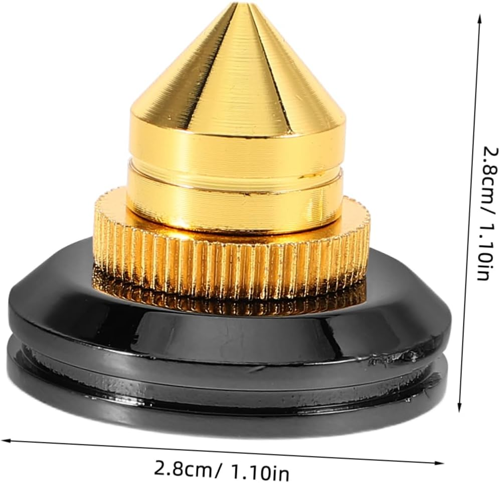 OKUMEYR 4Pcs Loudspeaker Isolation Feet Spike Pads Home Audio Isolation Feet for Speaker Sturdy Base for Speaker Spikes Vibration Reduction image number 2