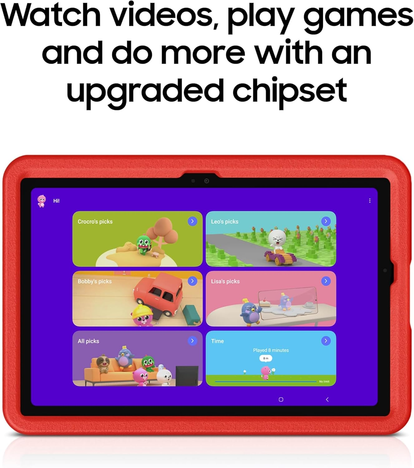 Samsung Galaxy Tab A9+ Kids Edition 11&rdquo; 64GB Wifi Android Tablet, Long Battery Life, Expandable Storage, Slim & Lightweight, Kid-Friendly Durable Puffy Cover, US Version, Red image number 3