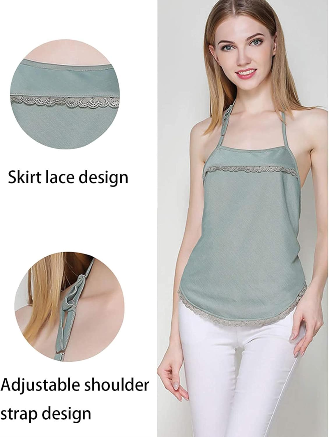 Maternity Wear, Protection Apron Wifi 5G Anti-Radiation Shield Tanks,Silver,M(Xxl)