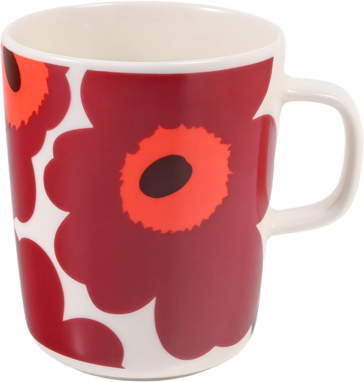 Marimekko Mug Cup 8.5 Fl Oz (250 Ml) 2025 Winter Unico Burgundy Red 75646 075646 133 Western Dinnerware Nordic Design image number 3