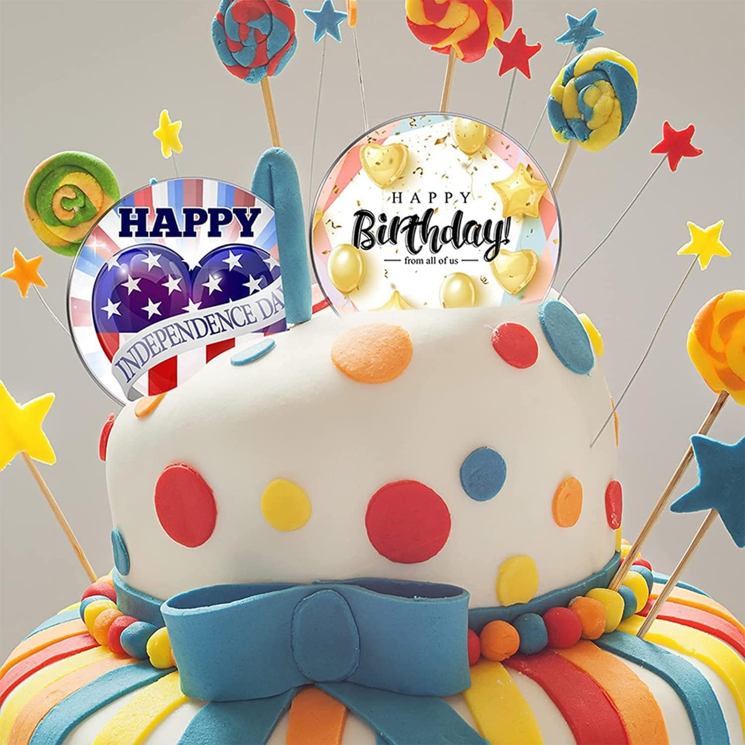 LEIAOLY Cake Boards, White Cake Boards 10 Inch Round, Food-Graded Cardboard Cake Rounds Cake Base, Waterproof and Oil-Proof Cake Boards for Cake DIY, Dessert and Crafts Display(Silver 8 Pcs) image number 3