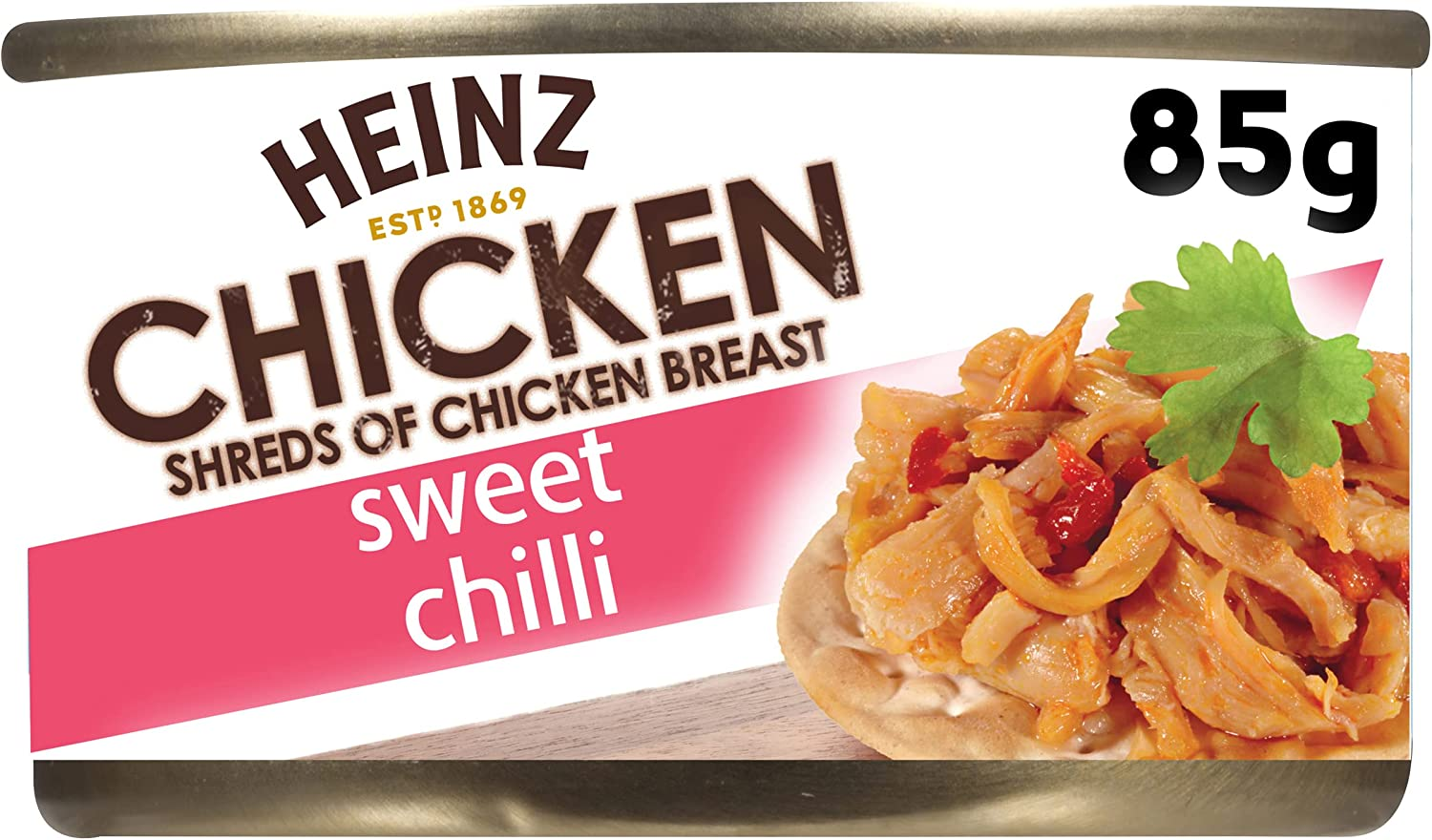 Heinz Shredded Sweet Chilli Chicken Canned Meat Catering Bulk Tin 85G (Pack of 12) image number 5