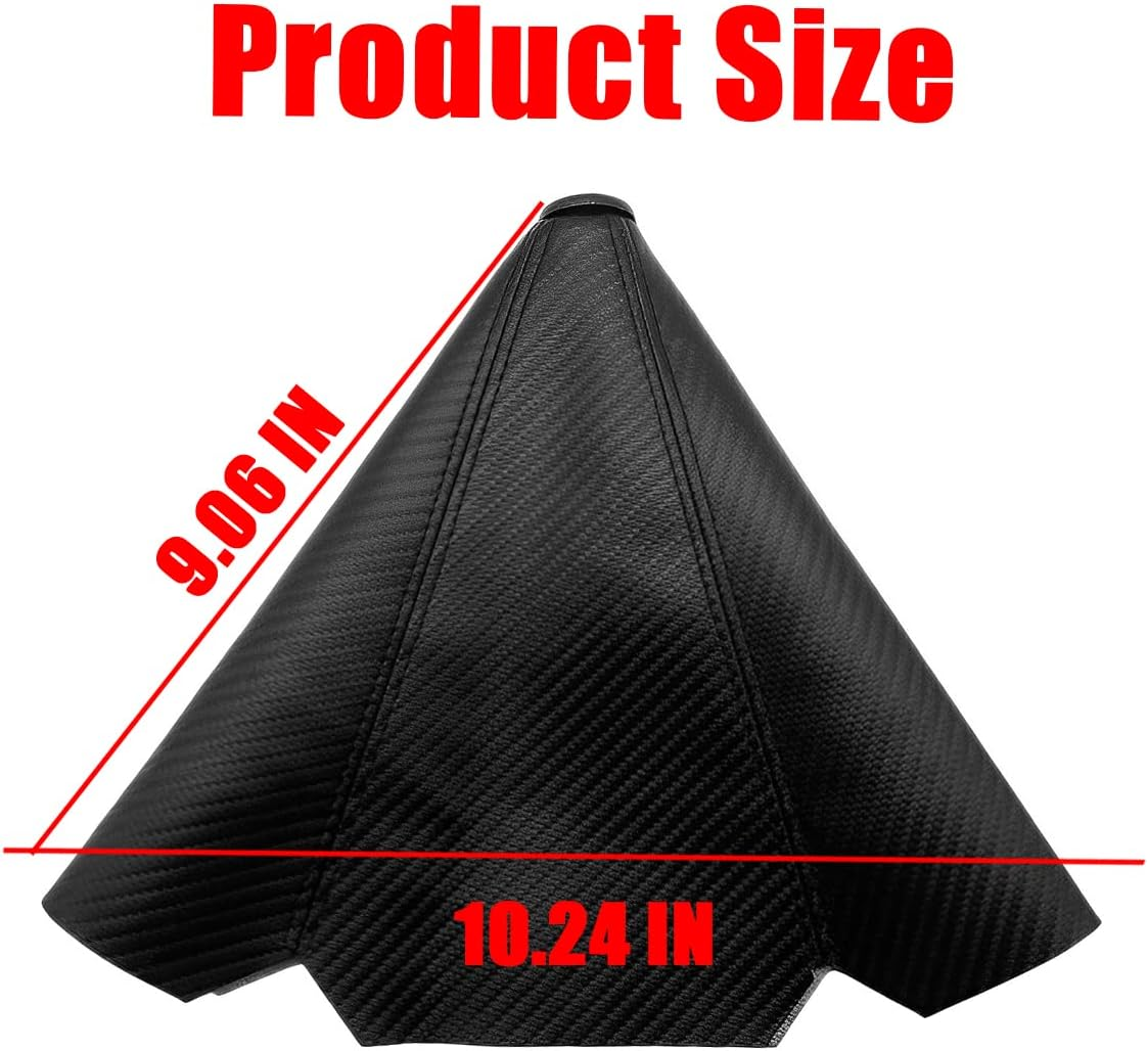 Zipelo Car Shift Boot Cover, Universal Auto Gear Shift Knob Dust Protector, Leather Manual Auto Shifter Shift Boots Cover Gear Stick Gaiter, Vehicle Accessorise for Most Car