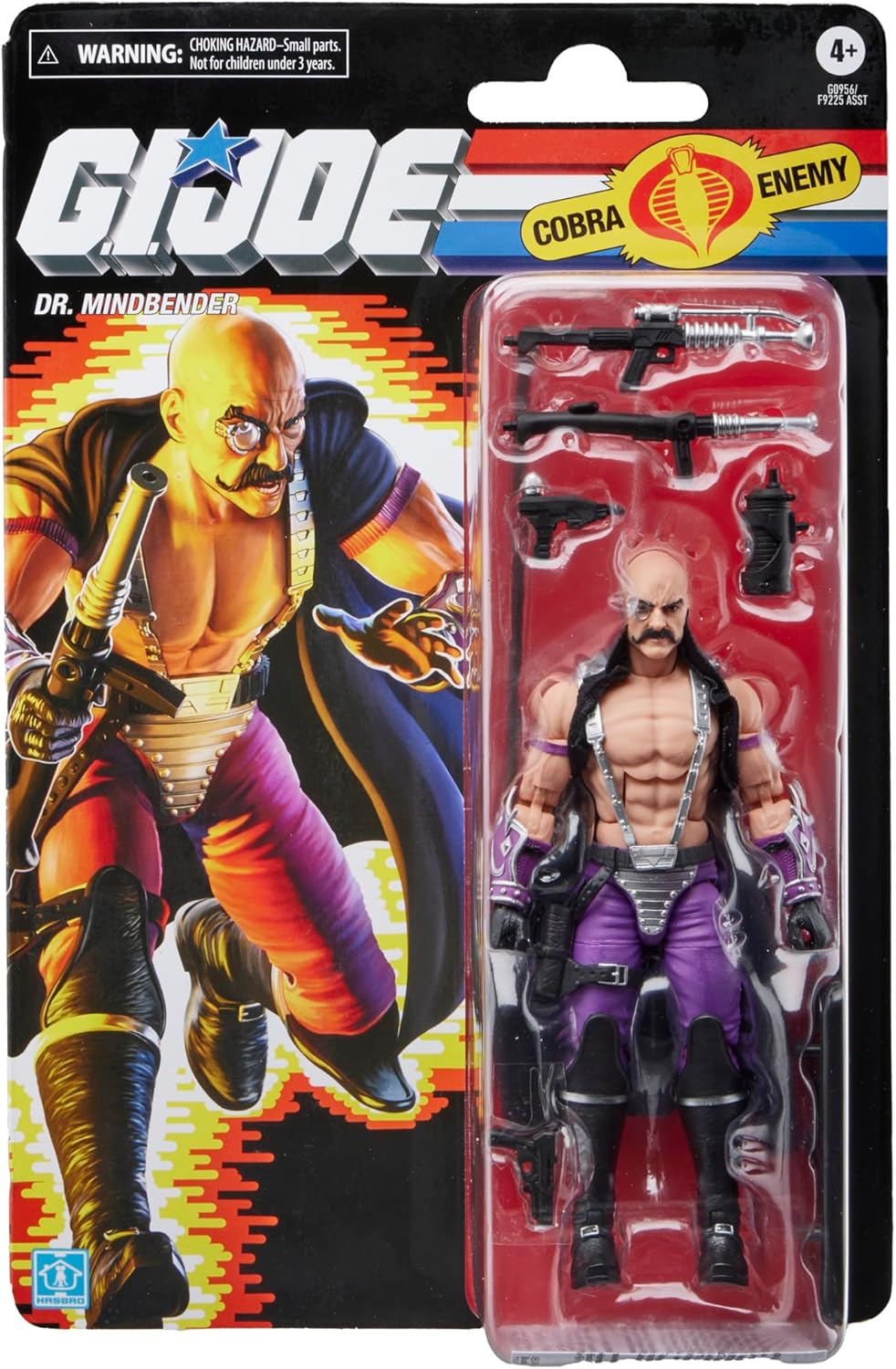 G.I. Joe Classified Series Retro Cardback Dr. Mindbender, Collectible 6 Inch Action Figure with 7 Accessories image number 3
