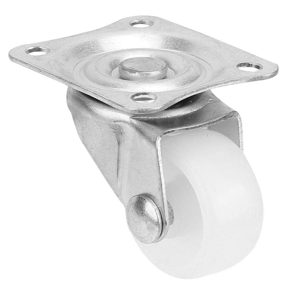 Small Caster Wheel, 12Pcs 1" Universal Caster Wheels Nylon Material Mini Stem Caster for Cart DIY Accessory Furniture Wheel 4 Wheel / 20Kg Load Capacity image number 3