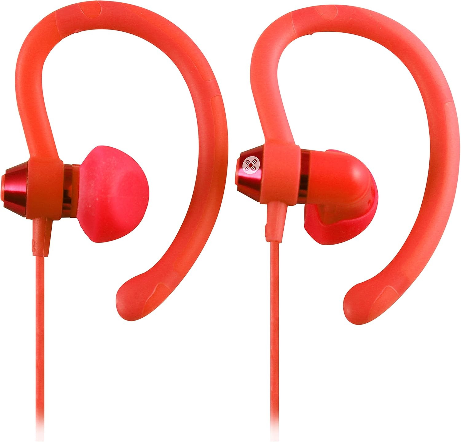 Moki ACC-HPS90P 90 Degree Sports Earphones, Peach image number 1