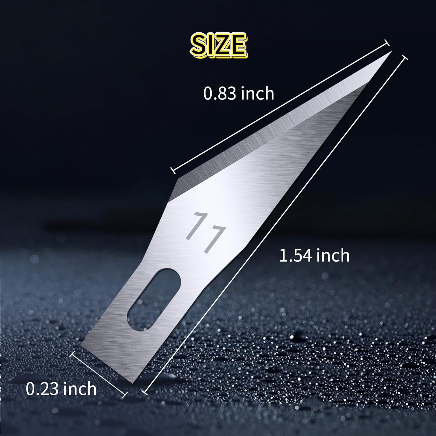 200 PCS Exacto Knife Blades, High Carbon Steel #11 Refill Exacto Art Blades Cutting Tool with Storage Case for Craft, Hobby, Scrapbooking, Stencil image number 3