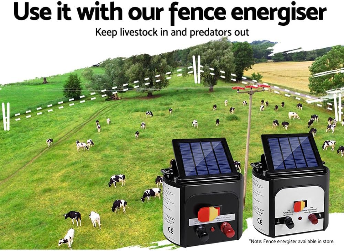 I.Pet Chicken Fence, 2500 X125Cm Electric Wire Poultry Fencing Mesh Chickens Coop Cage Rabbit Hutch Pet Enclosure Duck Goose House Animal Barrier, Lightweight Heavy Duty Double Prong with Caps Black image number 2