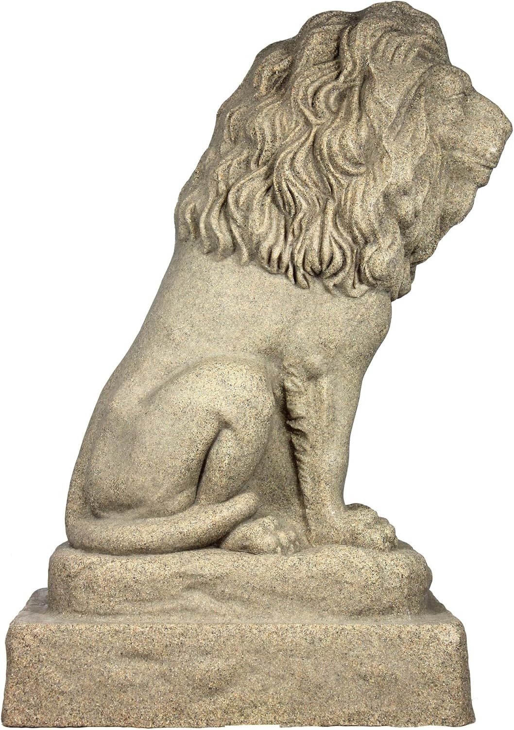 EMSCO Group Guardian Lion Statue &ndash; Natural Sandstone Appearance &ndash; Made of Resin &ndash; Lightweight &ndash; 28&rdquo; Height image number 6
