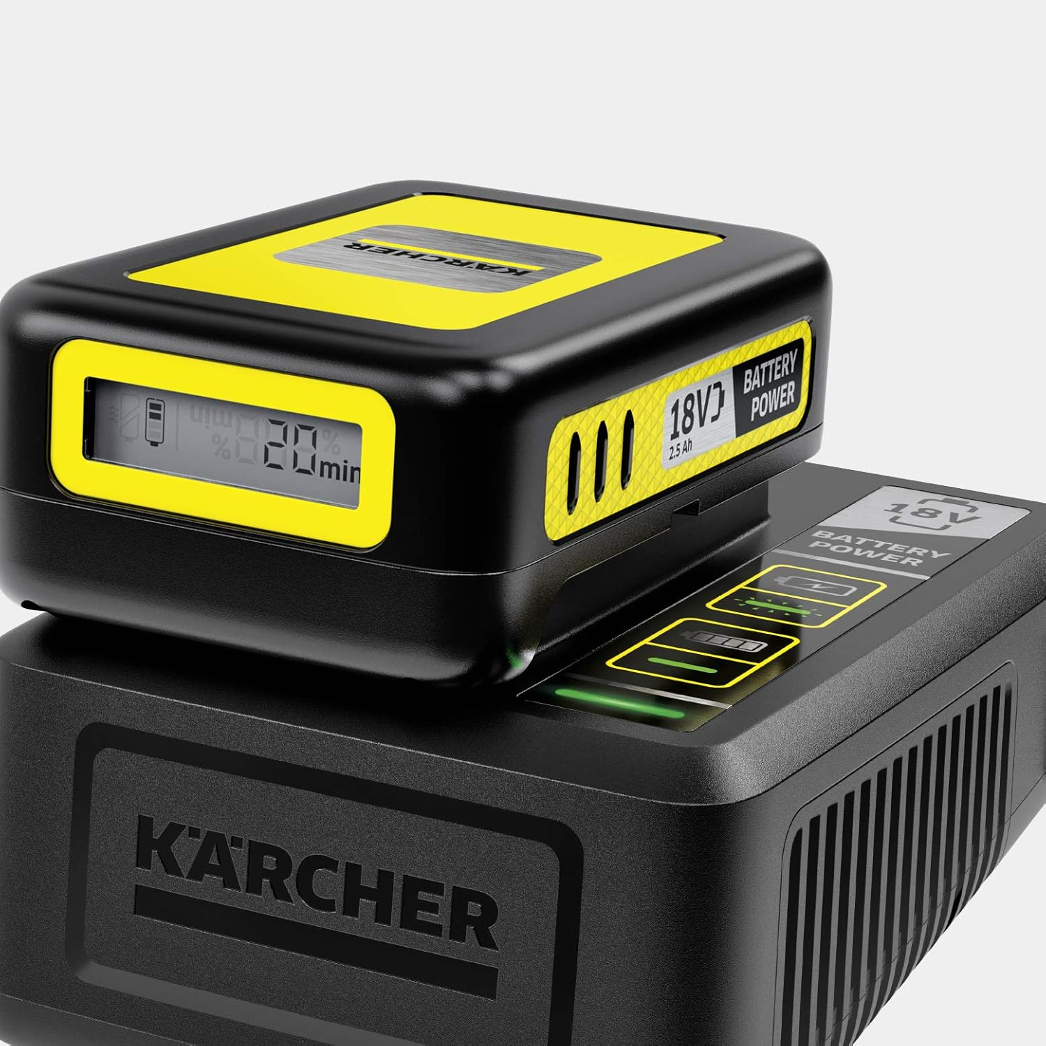 K&auml;rcher 24450360 18V Battery Fast Charger, Black image number 3