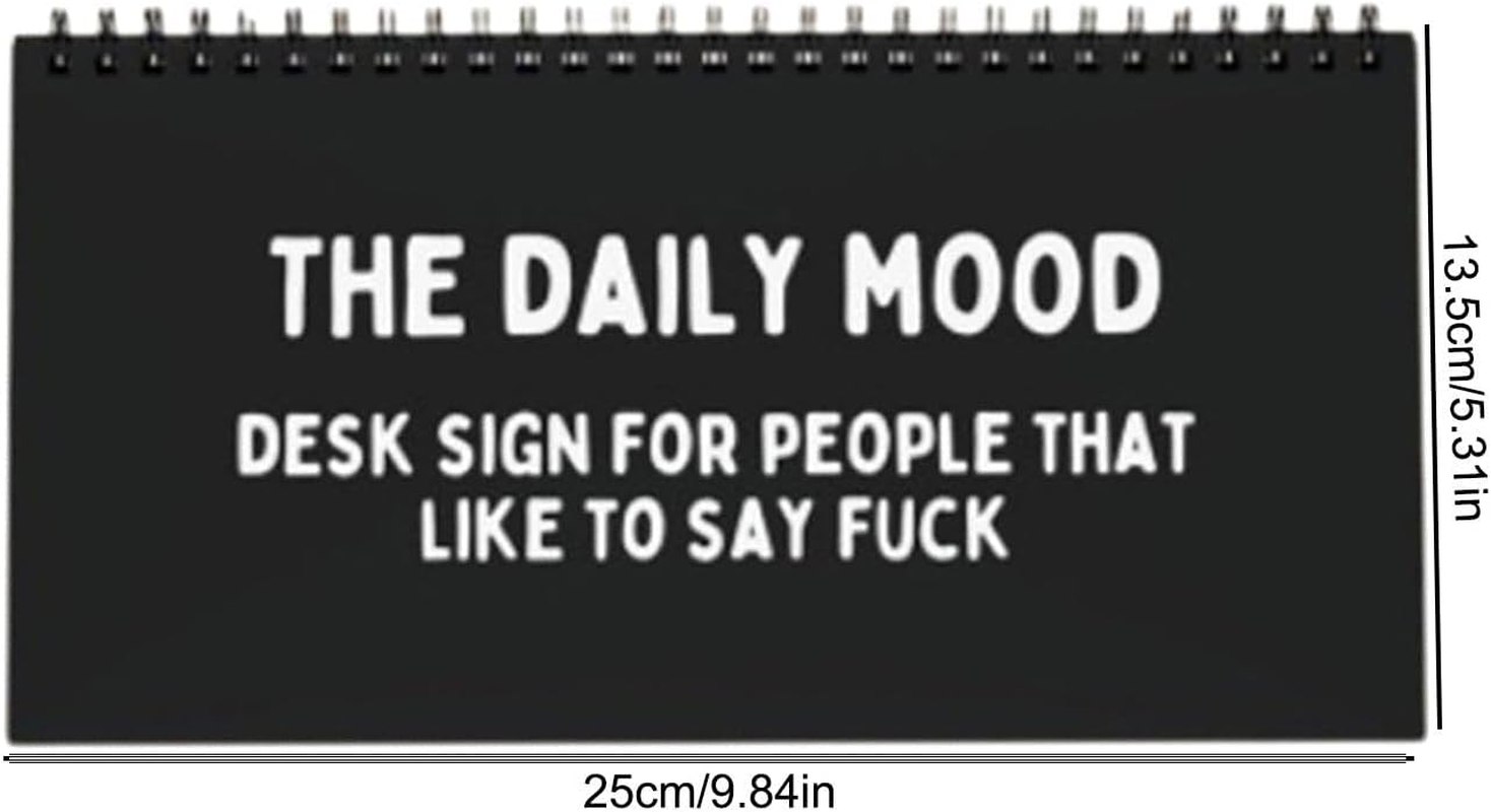 The Daily Mood Desk Flipchart the Daily Mood Desk Sign for People Emotion Desktop Flipchart Funny Emotions Fiip Book Identify Emotions & Start Conversation, Fun Desktop Turning Book Desk Decor image number 6