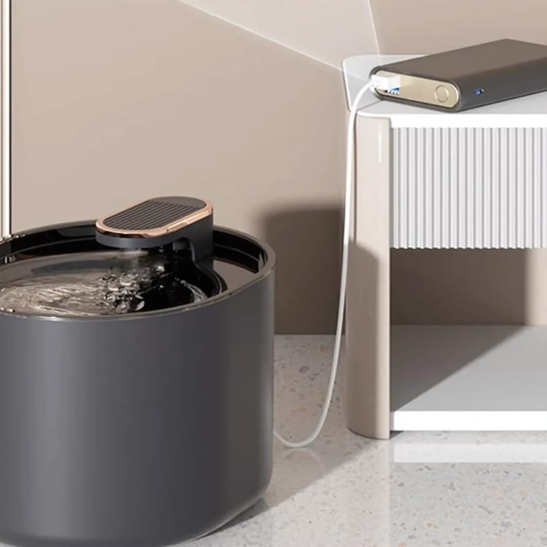 PARENCE. - Automatic Water Dispenser for Cats and Dogs - Quiet Fountain with Filter Included - Even Water Flow - 3L image number 6