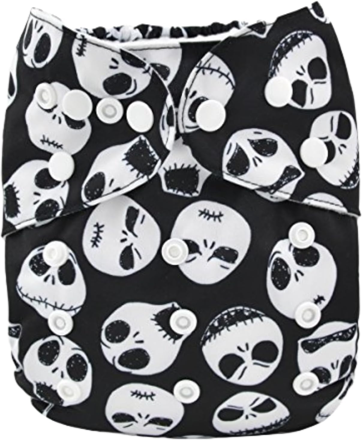 ALVABABY Halloween Baby Cloth Diaper Adjustable Washable Reusable for Baby Girls and Boys Infant Toddler Nappy 1 Pack with 2 Inserts YA132-2T image number 4