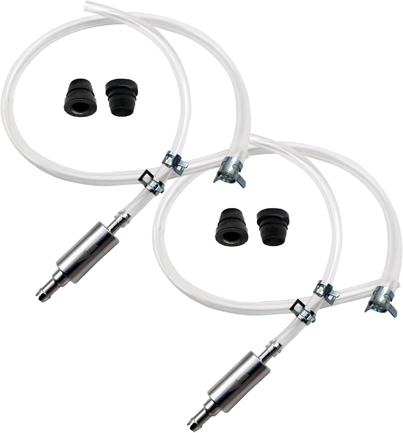 2 Pieces Brake Bleeder,Brake Bleeding Kit, Vent Hose with One-Way Check Valve Vent Kit for DIY Maintenance of Automobiles and Motorcycles (Motorcycle Oil Pipe + Cap *2) image number 5