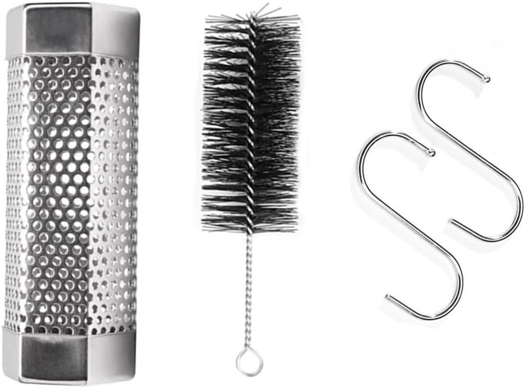 Afzoryxn Premium Pellet Smoker Tube,5 Hours of Billowing Smoke,Premium Pellet Smoker Tube,Stainless Steel BBQ Wood Pellet Tube Smoker for All Grill or Smoker, Hot or Cold Smoking(6 Inch) image number 1