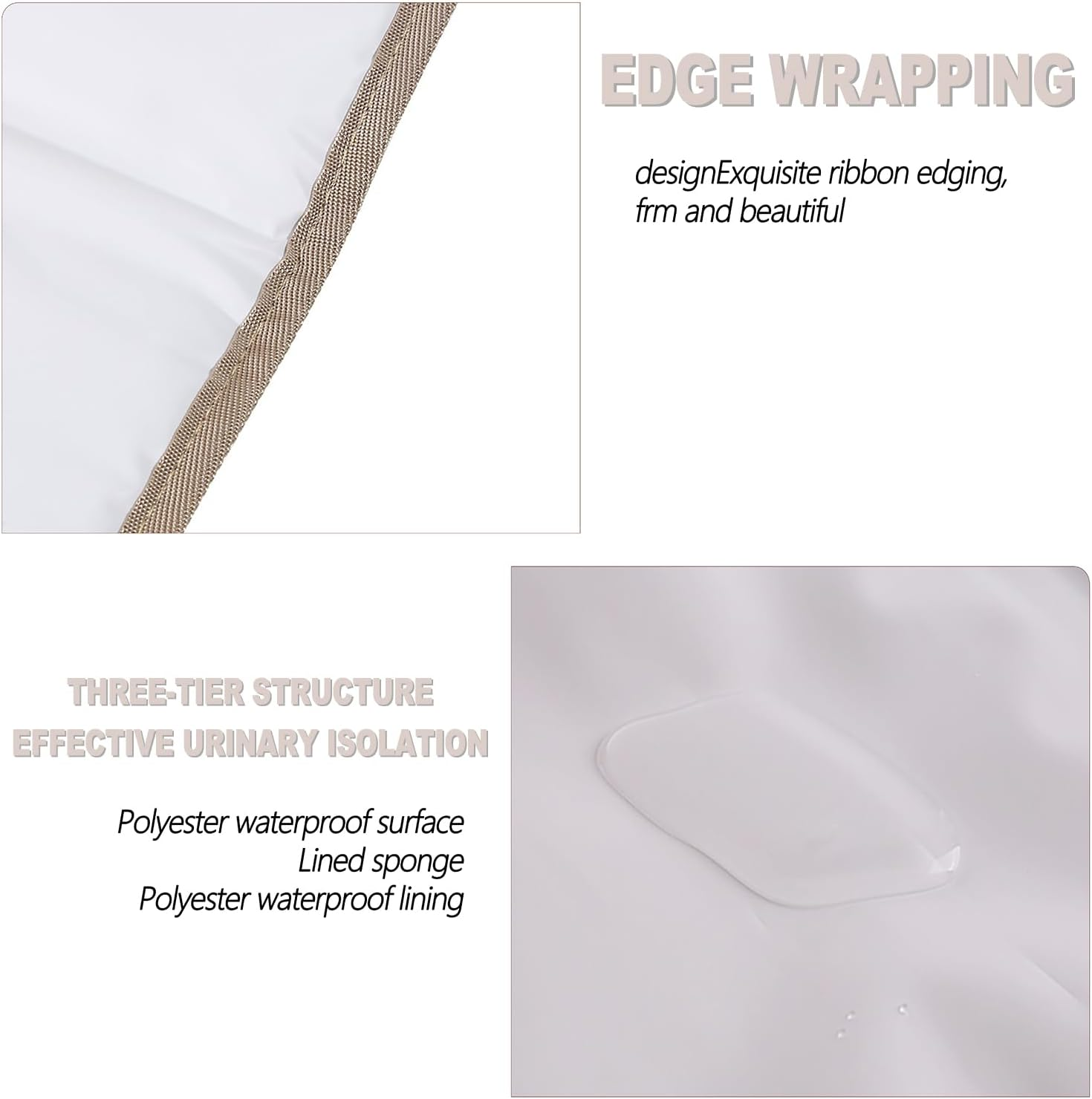 Wzenclave Changing Waterproof, Baby Pad for Foldable Travel, Portable Change Mat for Washable, Wipeable, Nappy Change Mat for Home Tra image number 6