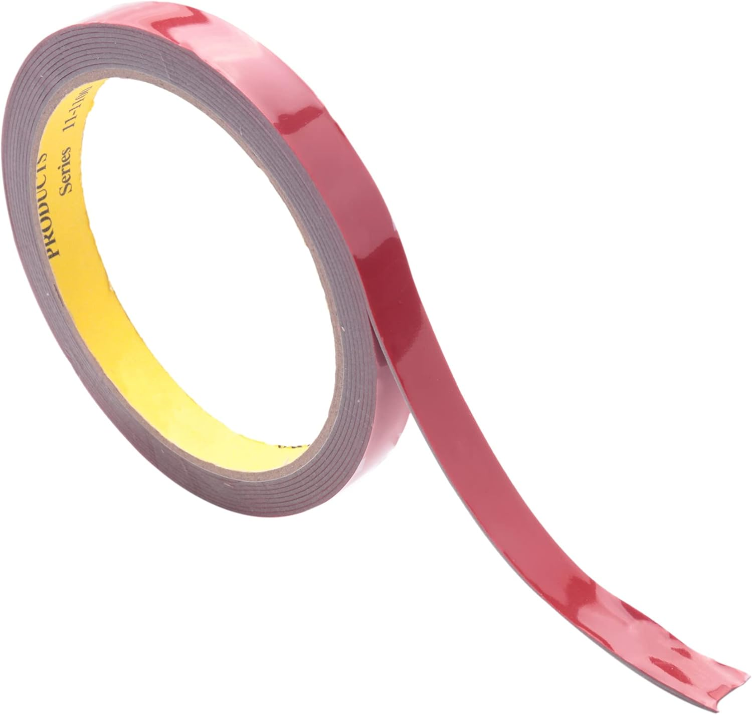 Strong Permanent Double Sided Super Sticky Foam Tape Roll for Vehicle Car, Red 12MM* image number 1