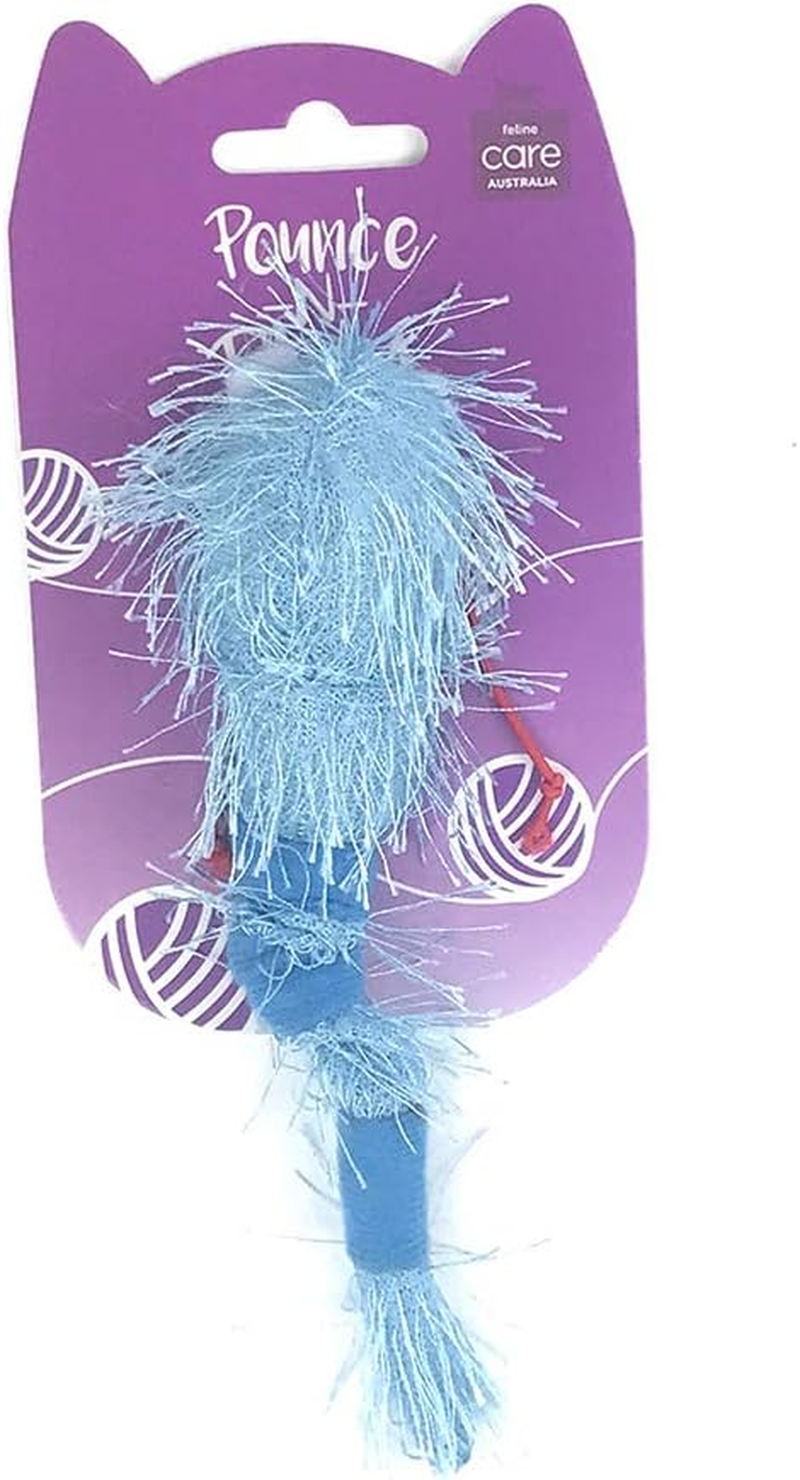 Feline Care Vibrating Worm Cat Toy, Blue