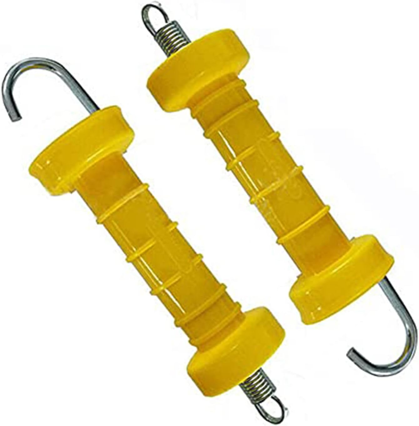 10 Pcs Electric Fence Plastic Gate Handle Insulated Spring Handles,Yellow Hook End image number 1