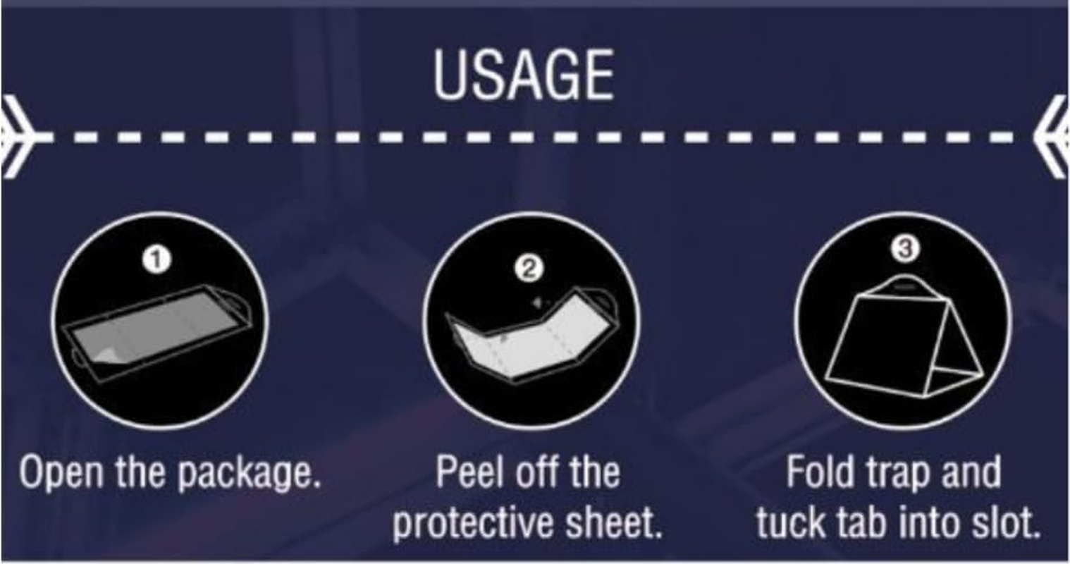 AUPOINT 4 Pack Clothes & Pantry Moth Traps, Pheromone Moth Killer, Indoor Efficient and Safety Non-Toxic Sticky Glue Traps image number 1