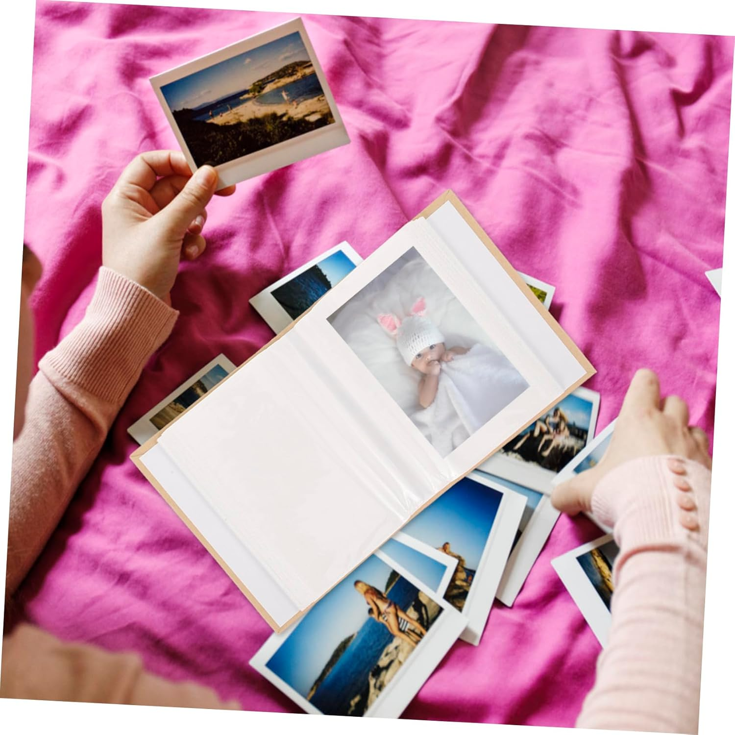 Photo Album with Durable Material Cute Memory Holder for Newborn Girl Keepsake for Birthdays Anniversaries Milestones image number 5