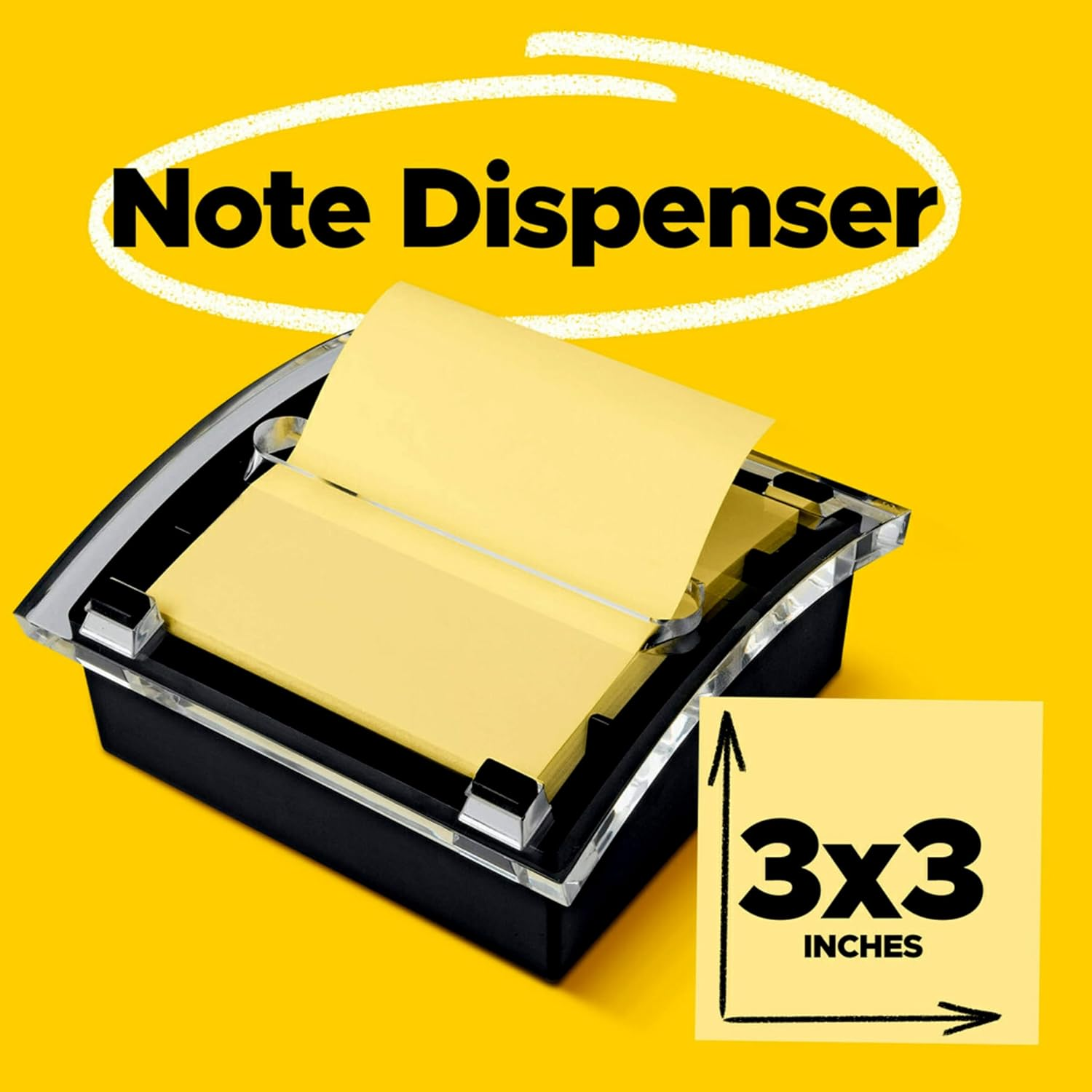 Post-It Pop-Up Notes Black Dispensers 76Mm X 76Mm DS330-BK image number 1