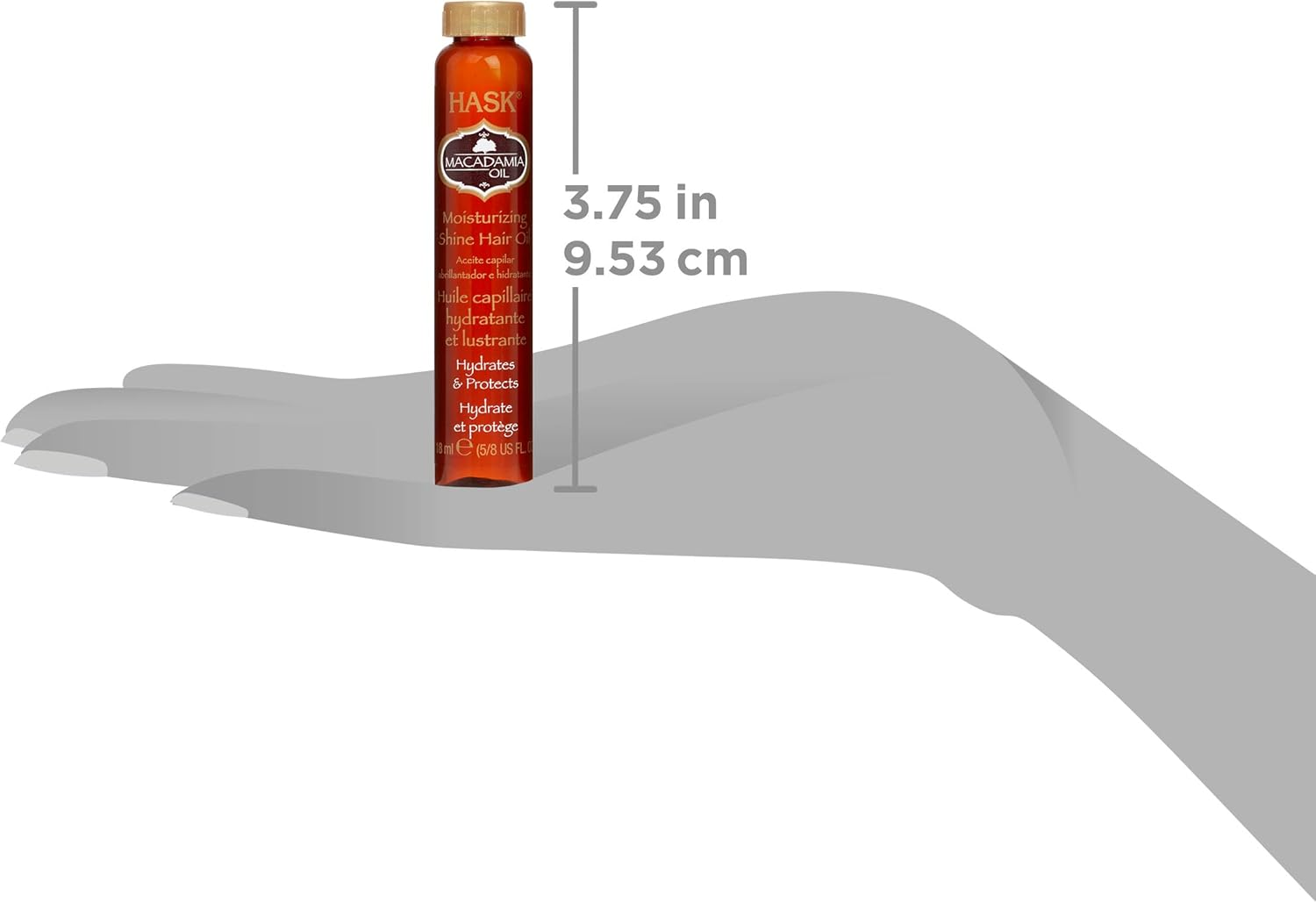 Hask Vials Macadamia Oil Shine Treatment, 0.62 Fl Oz (Pack of 12) image number 4