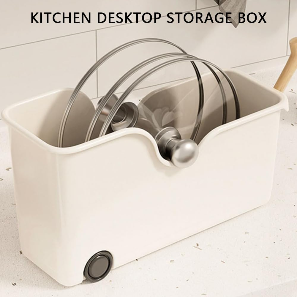 2 Pack Stackable Plastic Storage Bins for Kitchen & Pantry, Food Organizer Containers for Fridge, Freezer, Cabinet & Countertop, Snack and Packet Storage Organization image number 2