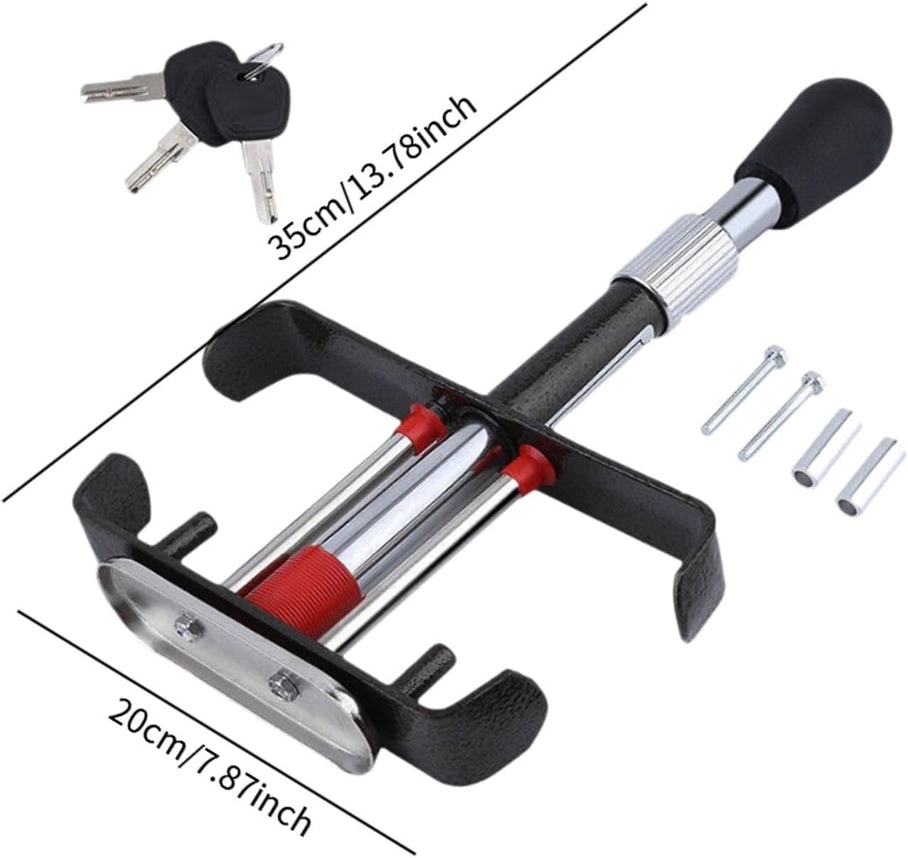 FJMQHU Car anti Theft Brake Clutch Lock Heavy Duty Accessory Automotive Brake Clutch Pedal Lock