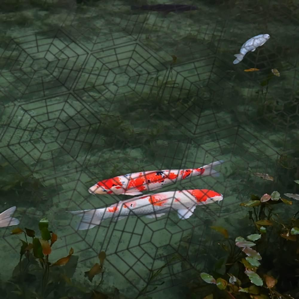 Pond Netting 20Pcs Plastic Net Fish Floating Guard Protect Fish Koi image number 2