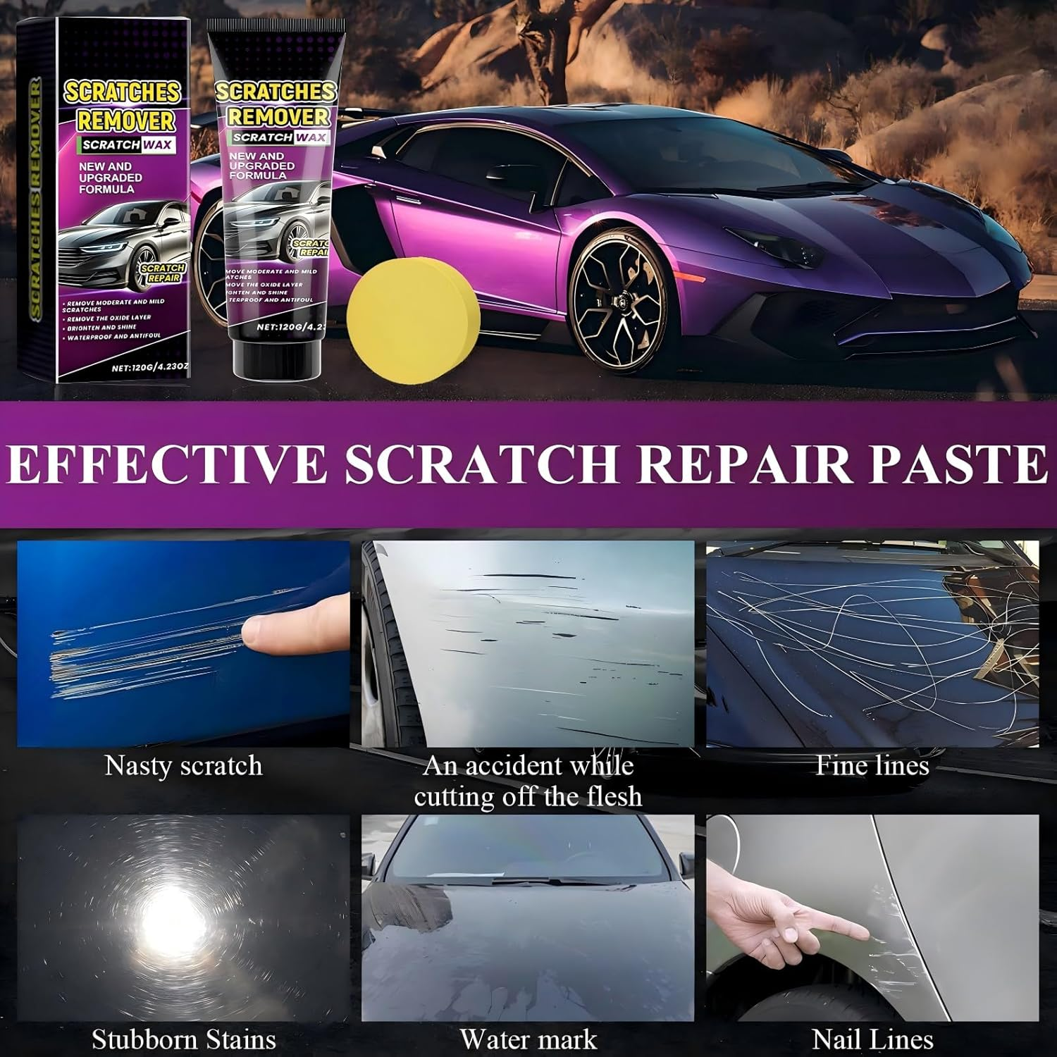 1PCS Nano Sparkle Cloth Car Scratch Remover 2025 Upgrade, Nanosparkle Cloth for Car Scratch Remover, Easy to Repair Paint Scratches,Water Spots Surface Polishing - 3Pcs Nano Car Scratch Remover image number 7