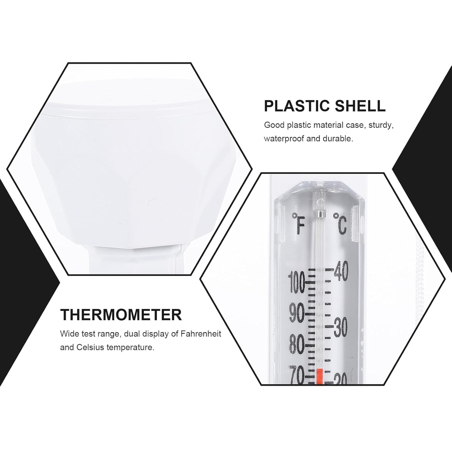 Floating Pool Thermometer Compact Water Temperature Measuring Tool for Swimming Pools Spas Fishponds Bath Tubs with Safe Smooth Design and Wide Range image number 1