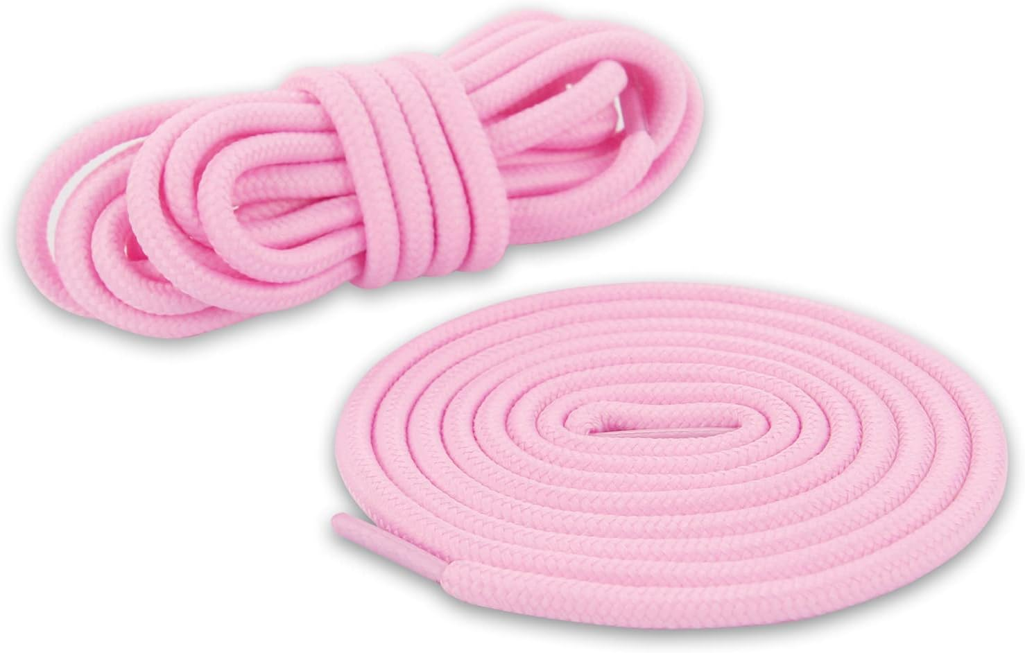 BOROLA 2 Pairs 45" round Coloured Athletic Shoe Laces for Sports Shoes Boots Sneakers Skates Fits All Adult and Kids