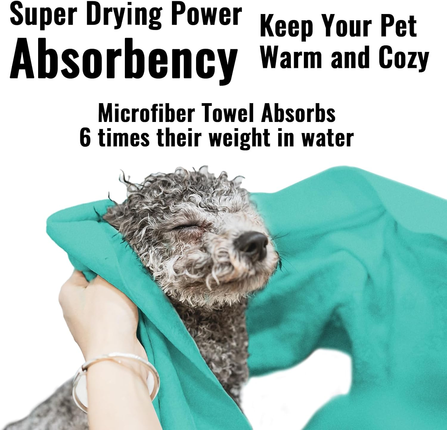 Puomue Microfiber Dog Towels for Drying Dogs, Super Absorbent and Soft Pet Grooming Towel, 40 Inch X 23.6 Inch, Perfect for Large, Medium or Small Dogs (40''X23.6'' - 3 Pack, Green) image number 1