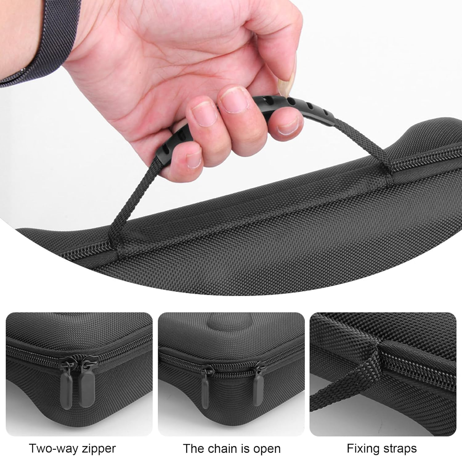 FDHYFGDY H&uuml;lle F&uuml;r ROG Xbox Ally X/ROG Xbox Ally + 1X Schutzfolie, [Sto&szlig;fest] Harte Schutzh&uuml;lle Handheld Tasche Case, Tragetasche Case, Reisefreundlich-Schwarz image number 2