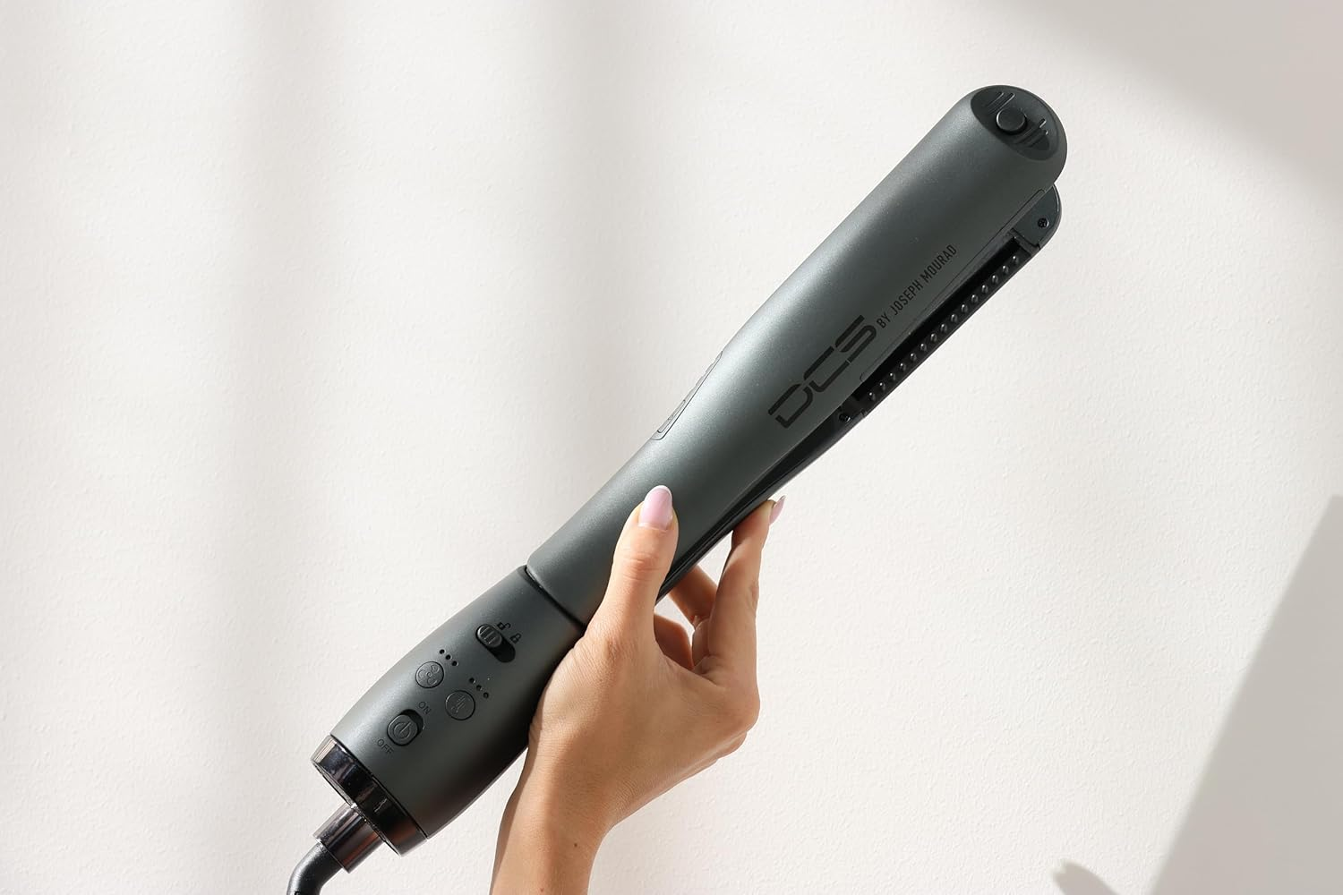 DCS by Joseph Mourad All-In-1 Hair Styling Tool, Professional Dryer, Curler and Straightener, Black image number 3