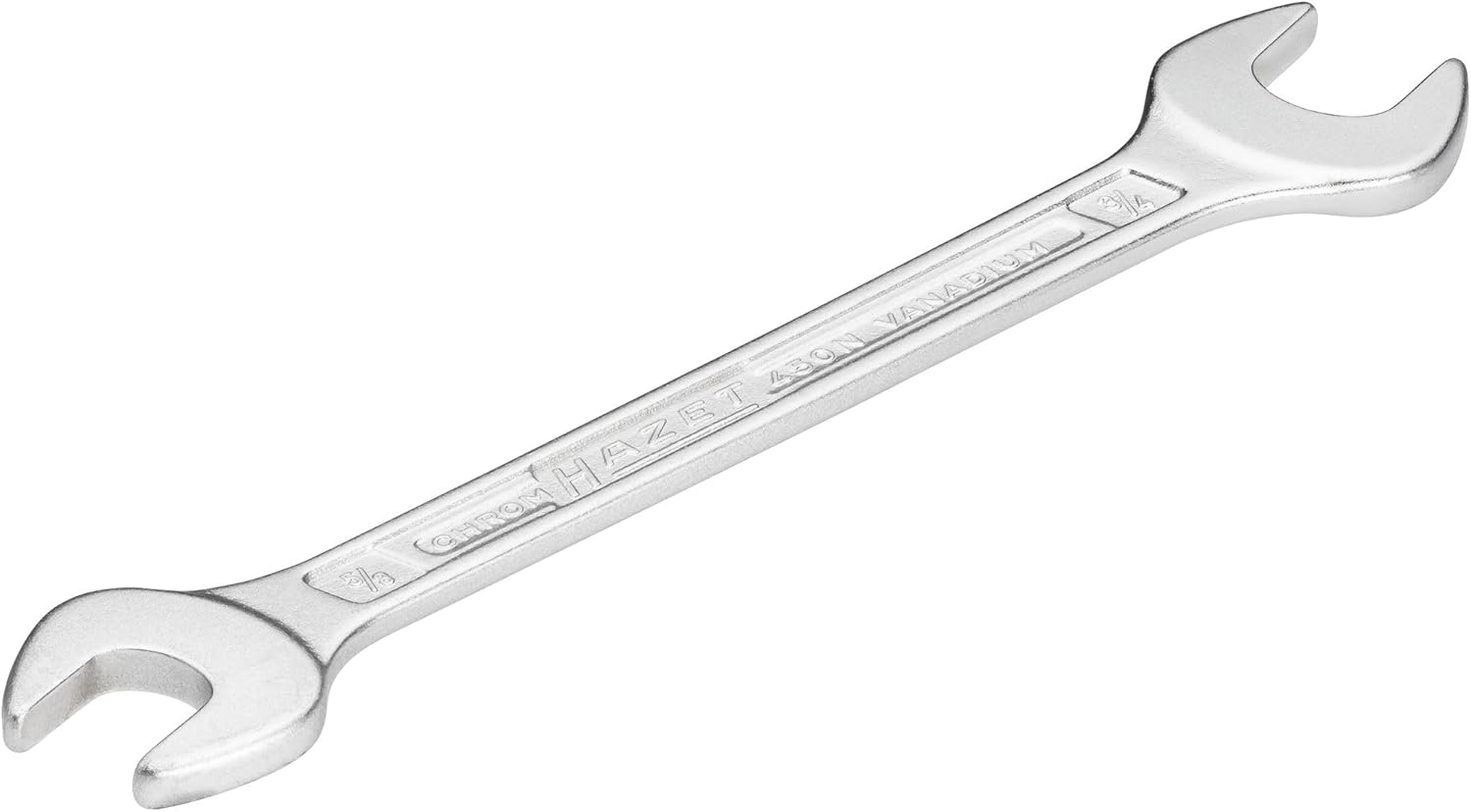 Hazet 450NA-1/2X9/16VKH Double Open-End Wrench, 1/2 X 9/16 Inch Size image number 1