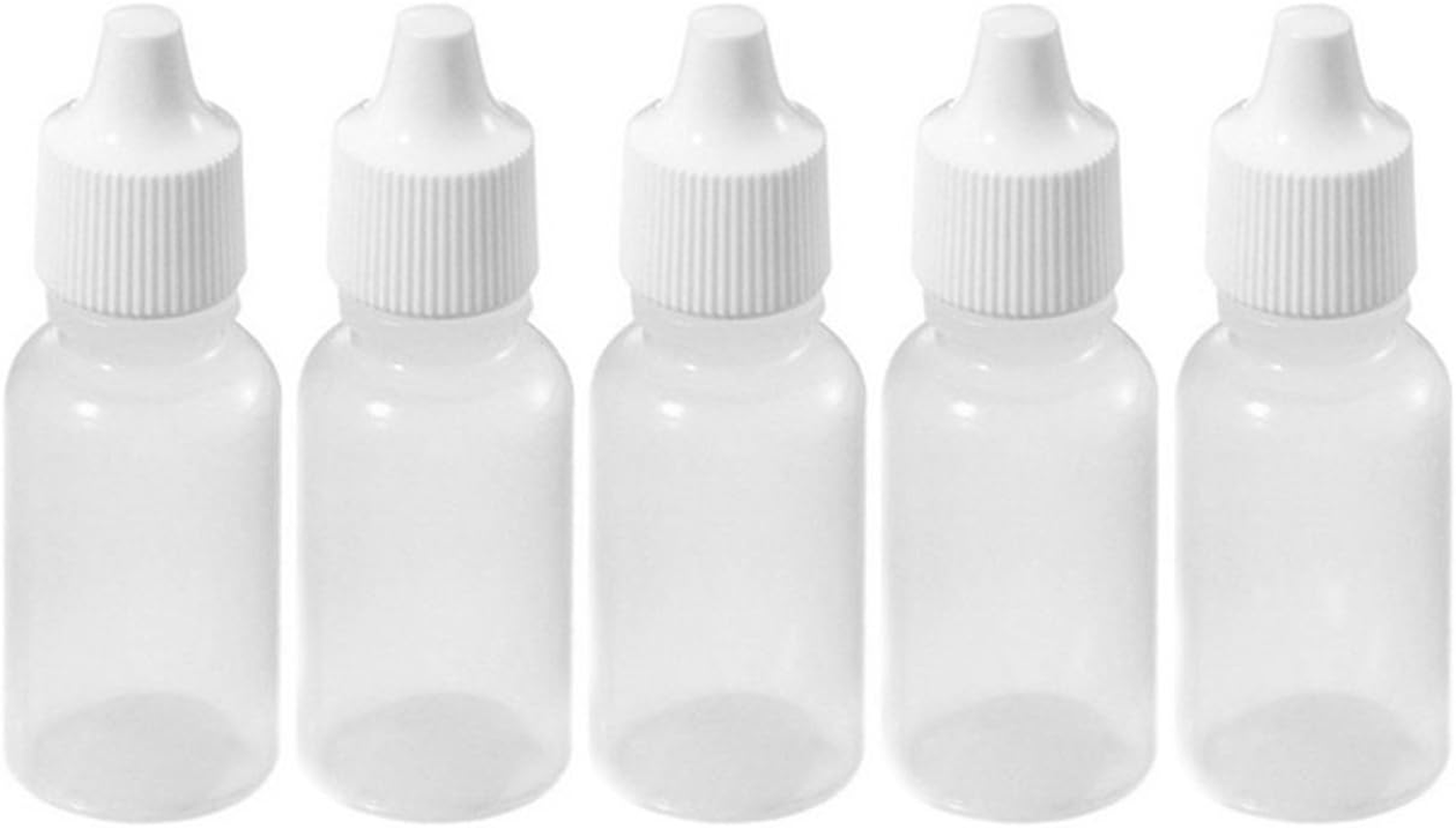 Ericotry 50 Pcs 20Ml Empty Plastic Squeezable Dropper Bottles Dropping Bottles Eye Liquid Eye Liquid Dropper Vials Plug Can Removable the Lip Can Be Screwed on Size 20Ml image number 4