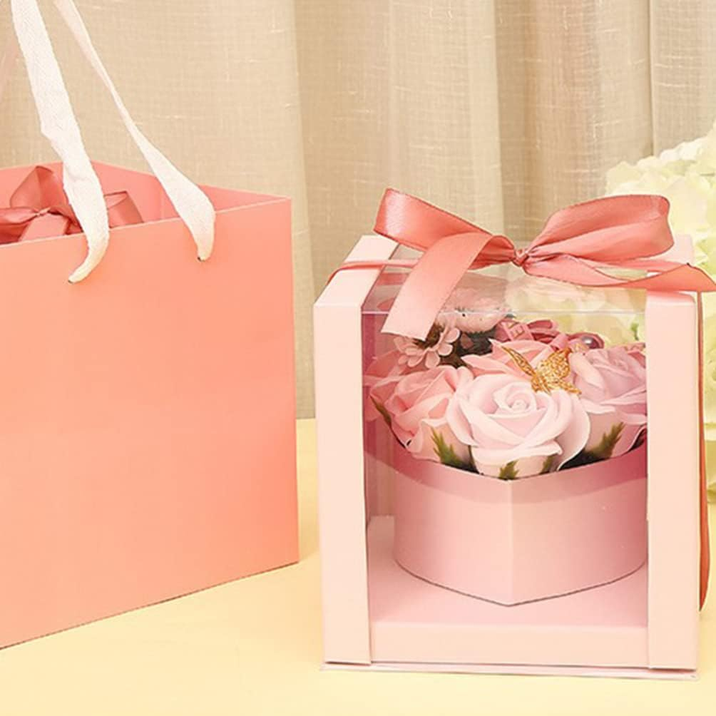 Kisangel Scented Soap Flower Box Decorative Bath Soaps for Mother'S Day Valentine'S Day Birthdays Pampering Basket for Women for Home Decor and Relaxation image number 5