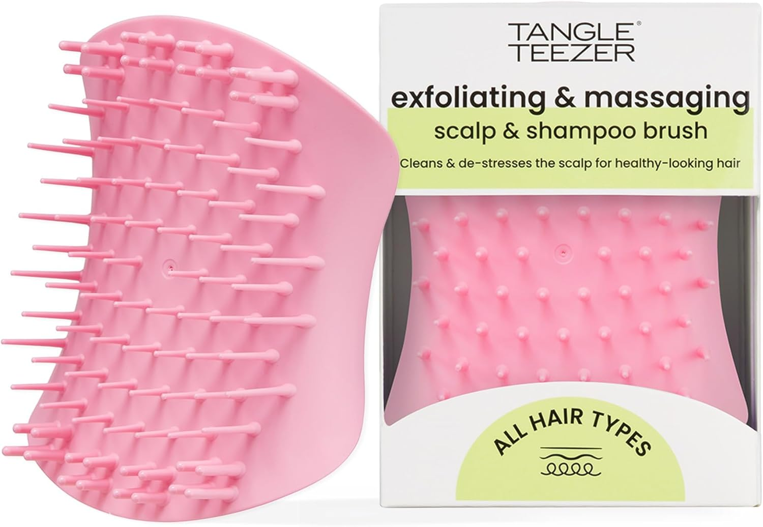 Tangle Teezer Scalp Exfoliator and Massager, Onyx Black - Lavender Lite image number 6