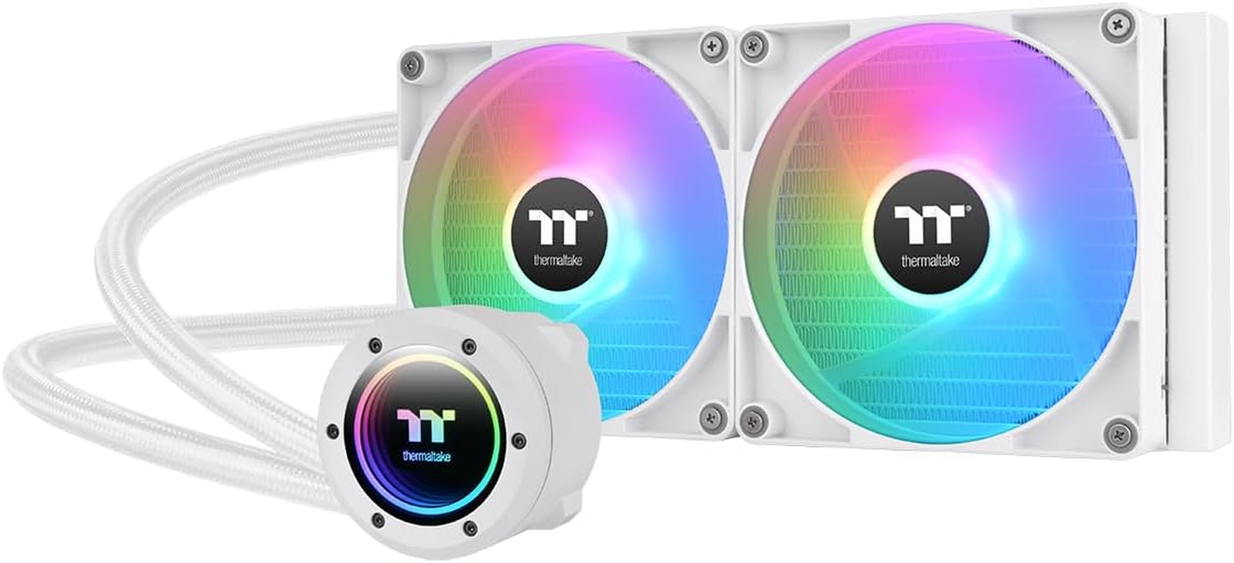 Thermaltake TH280 V2 ARGB Sync Edition AIO Liquid CPU Cooler Snow Edition, CL-W377-PL14SW-A image number 1