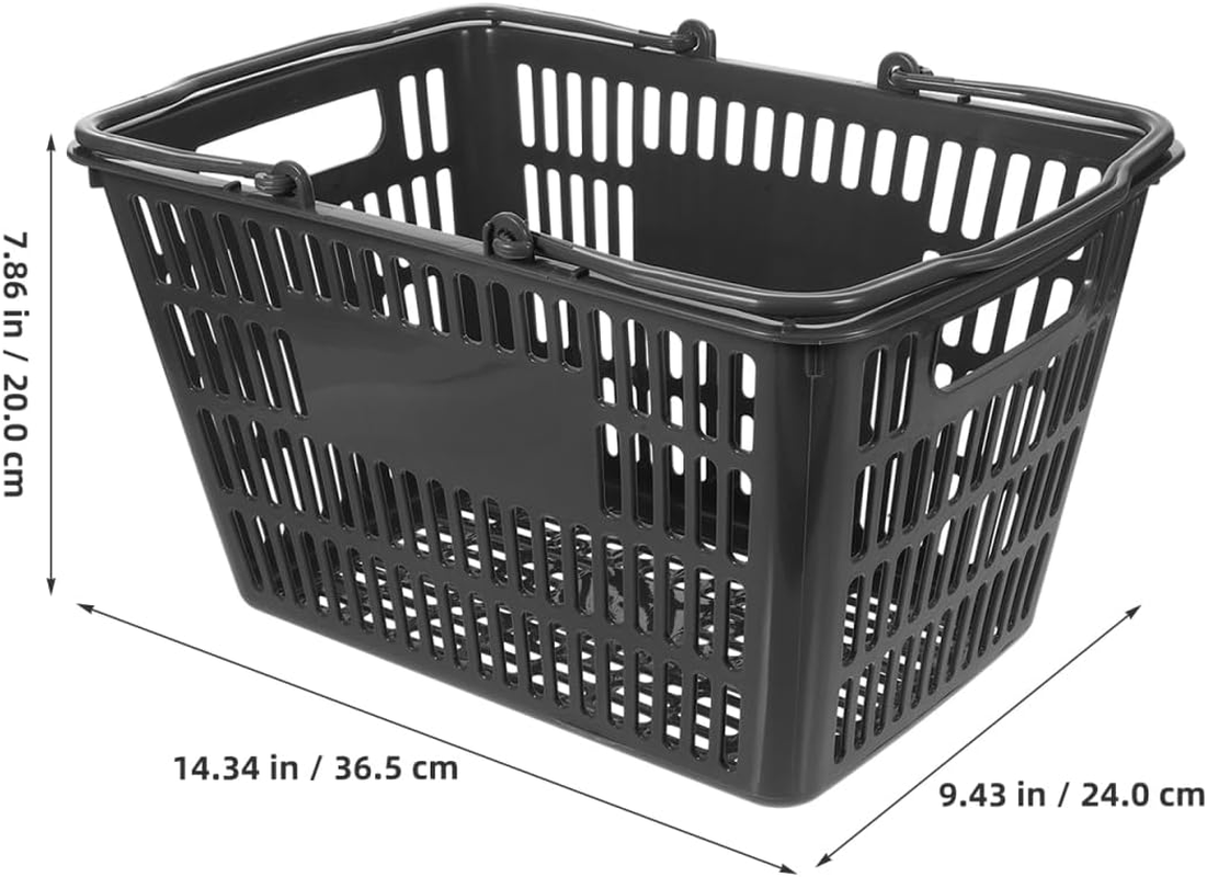 Ibasenice Hampers Storage Baskets Portable Plastic under Shelf Basket Shopping Random Color image number 5